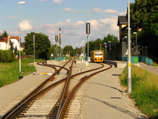 Litoměřice h.n., nová železniční stanice Litoměřice horní nádraží