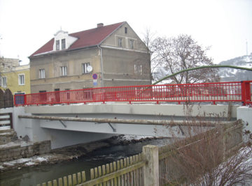 Hostomice, rekonstrukce stávajícího železobetonového mostu