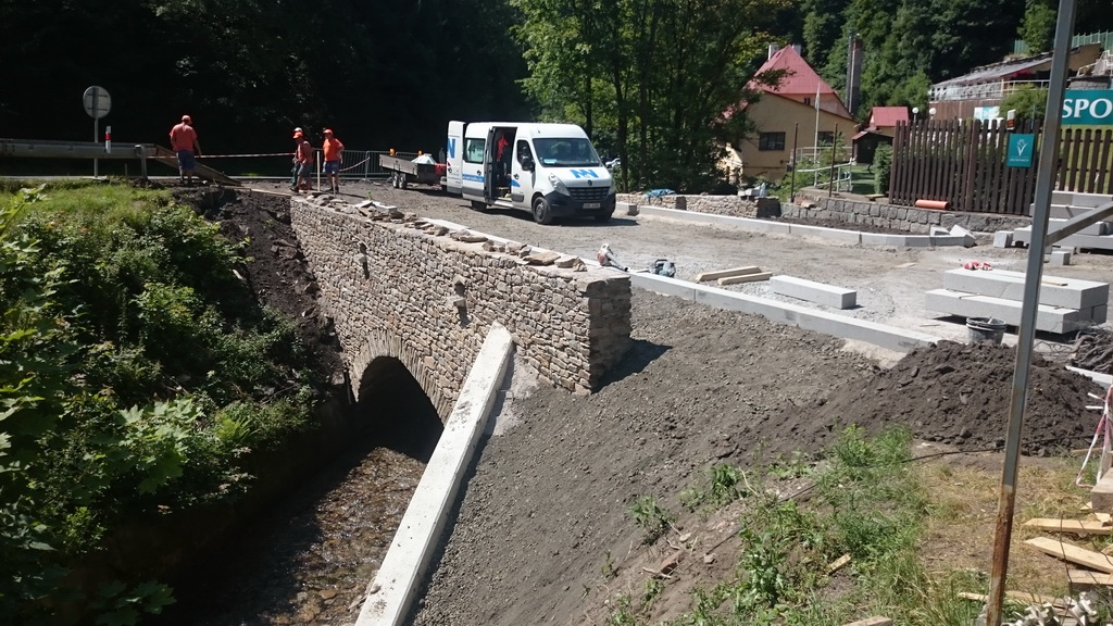 oprava mostu přes Jáchymovský potok